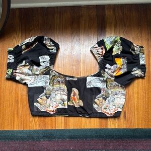 Fashion Brand Company Wench Crop Top Lizard